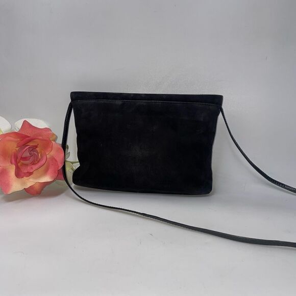 Vintage Rodo Italy Black Suede Purse - Picture 2 of 7